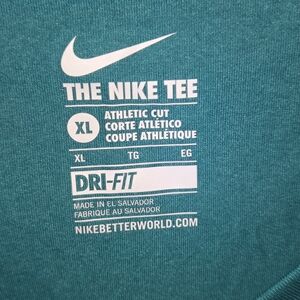 Nike Dri-FIT Athletic Tee in Teal and Blue